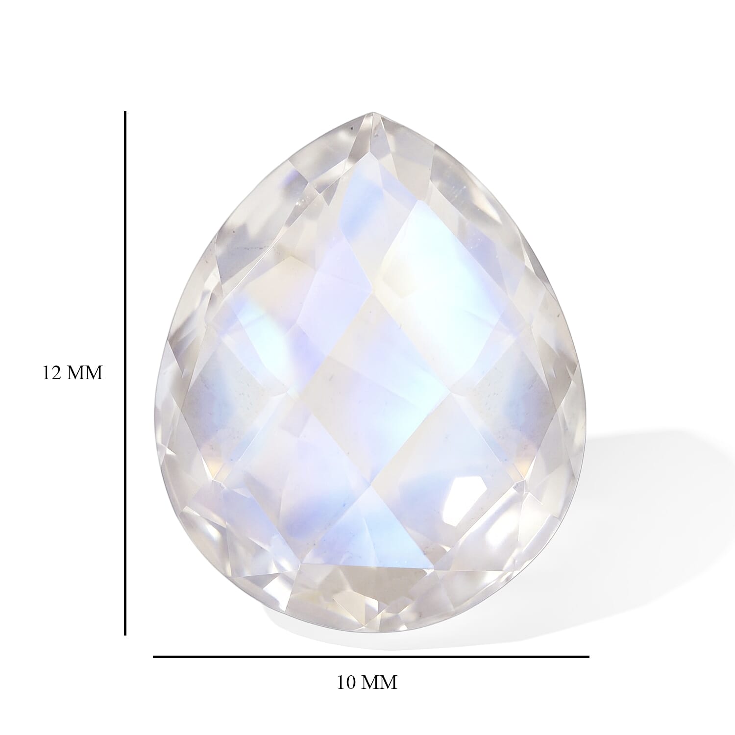 Rainbow Moonstone (Pear 12x10 mm) 3.25 ctw