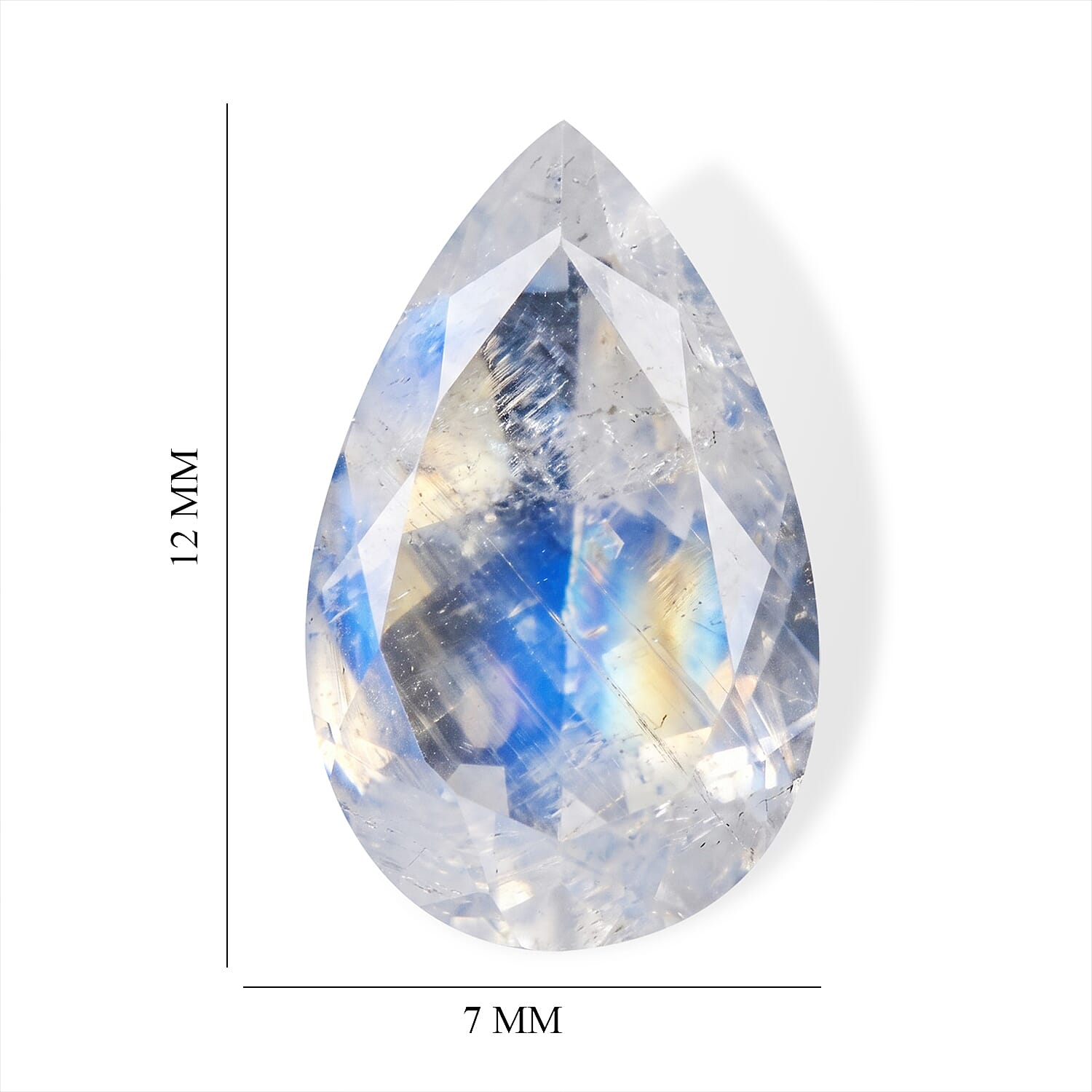 Rainbow Moonstone (Pear 12x7 mm) 1.67 ctw