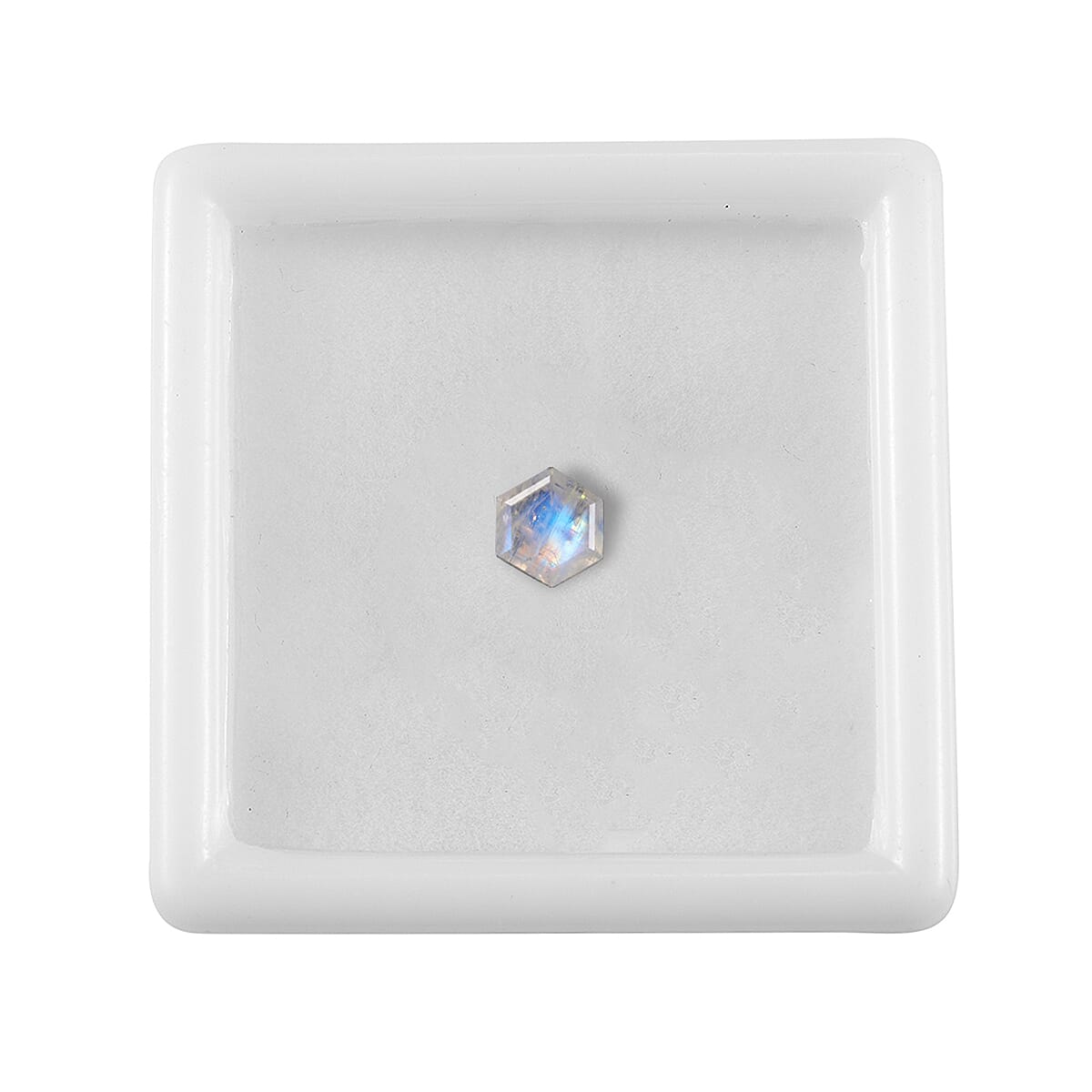 AA Rainbow Moonstone (Hex 7 mm) 1.05 ctw