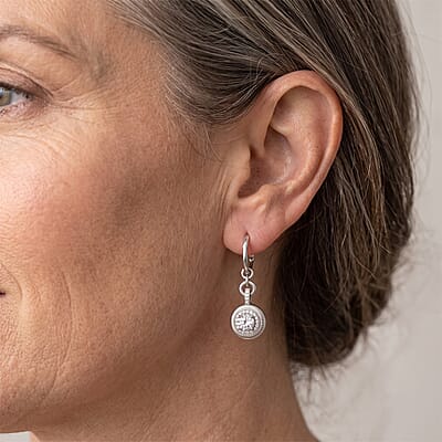 Clarte Moissanite 2.35 ctw Sundial Earrings in Sterling Silver