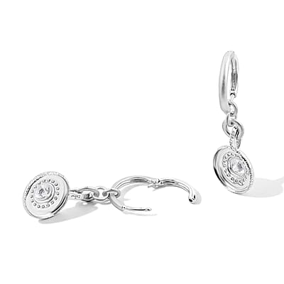 Clarte Moissanite 2.35 ctw Sundial Earrings in Sterling Silver