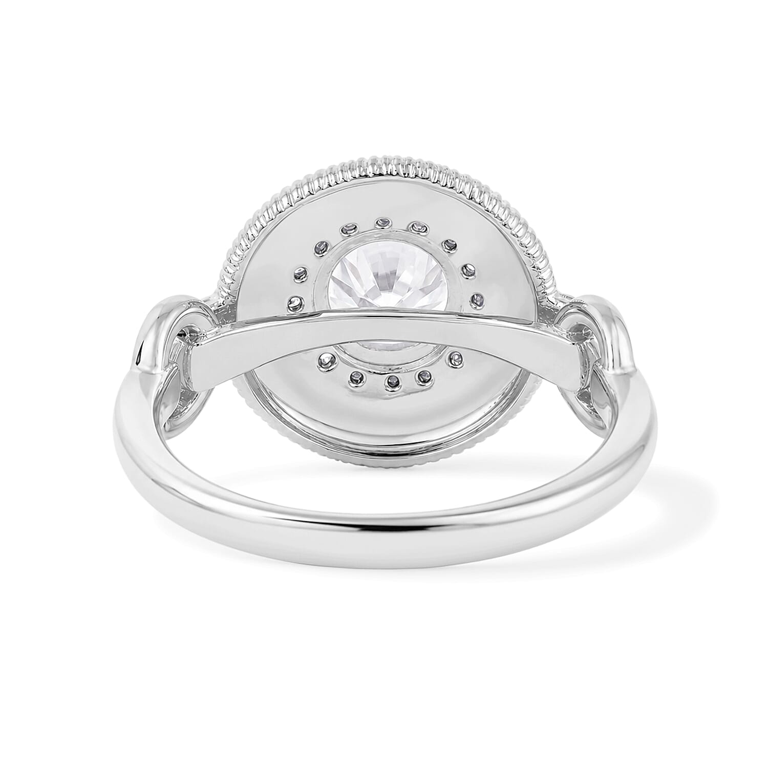Clarte Sundial Collection Moissanite 1.06 ctw Ring in Sterling Silver (Size 7.0)