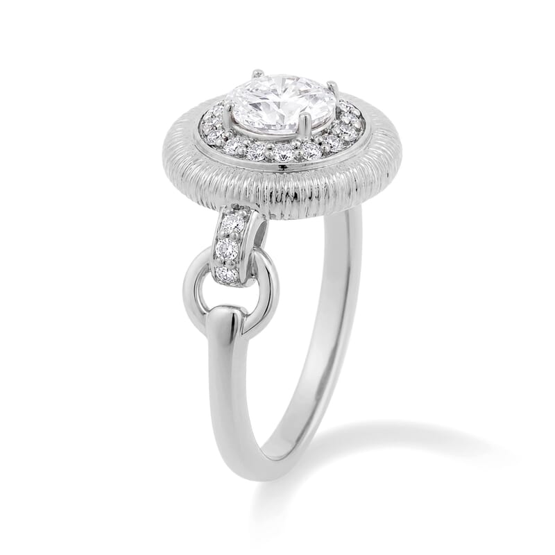 Clarte Sundial Collection Moissanite 1.06 ctw Ring in Sterling Silver (Size 9.0)