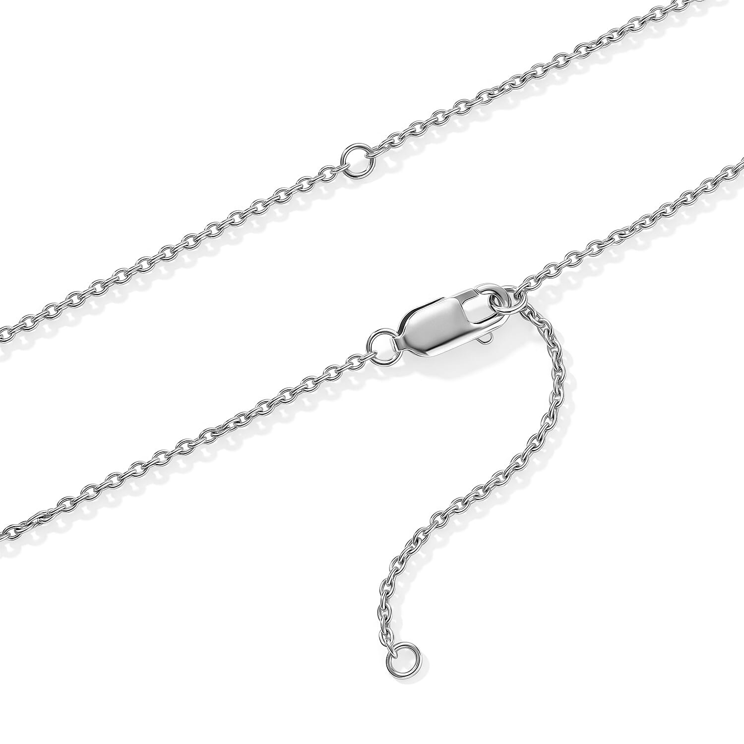 Clarte Moissanite 1.78 ctw Morning Bloom Necklace in Sterling Silver 18-20 Inches
