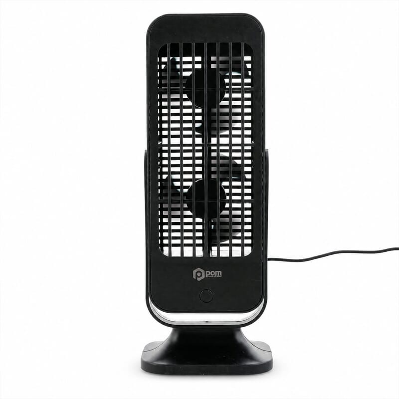 Pom Gear Gemini Twin Turbo Desk Fan - Black