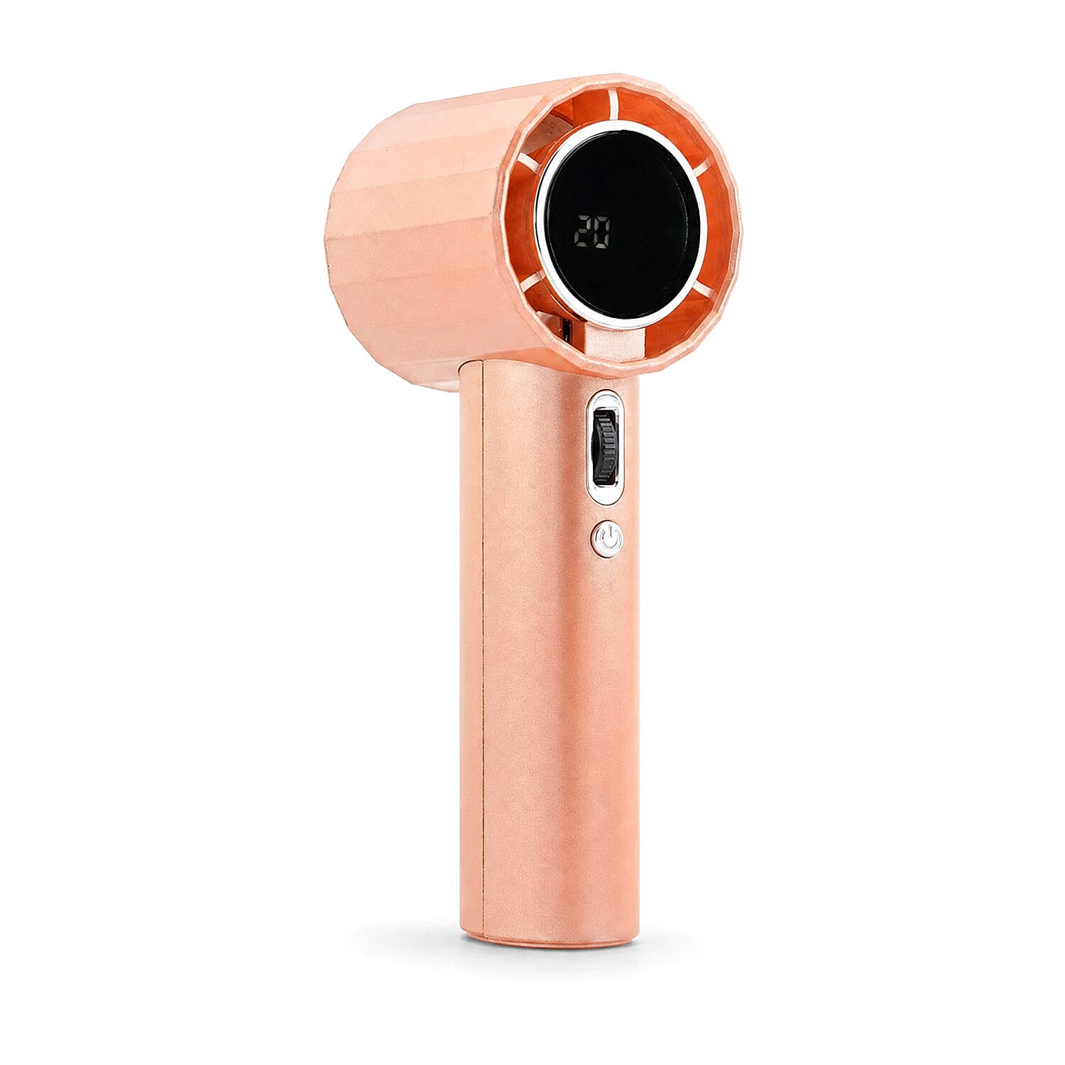 Closeout Deal Ankur Treasure Chest Pom Gear Metallic Series Tornado Blast Fan -Rose Gold