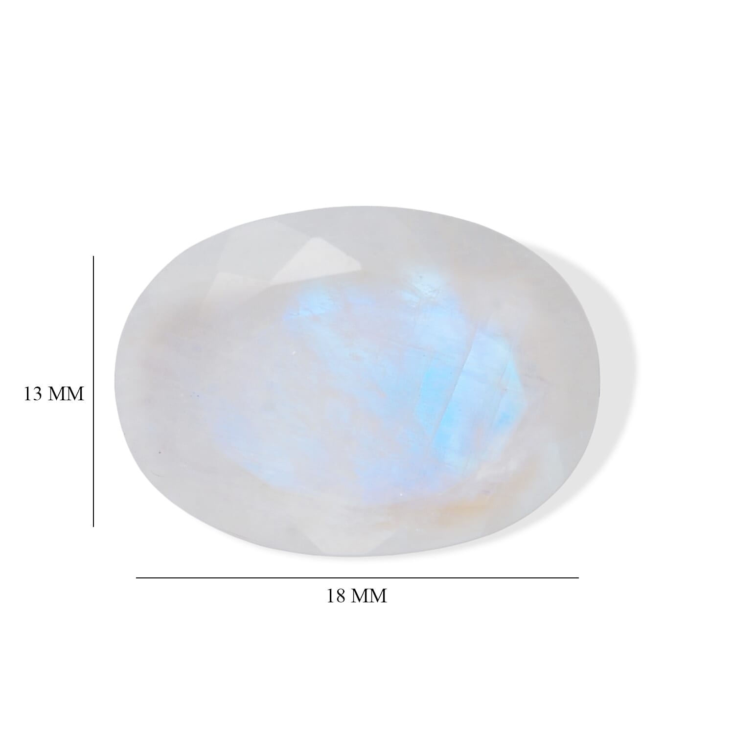 Rainbow Moonstone (Ovl 18X13 mm) 8.50 ctw