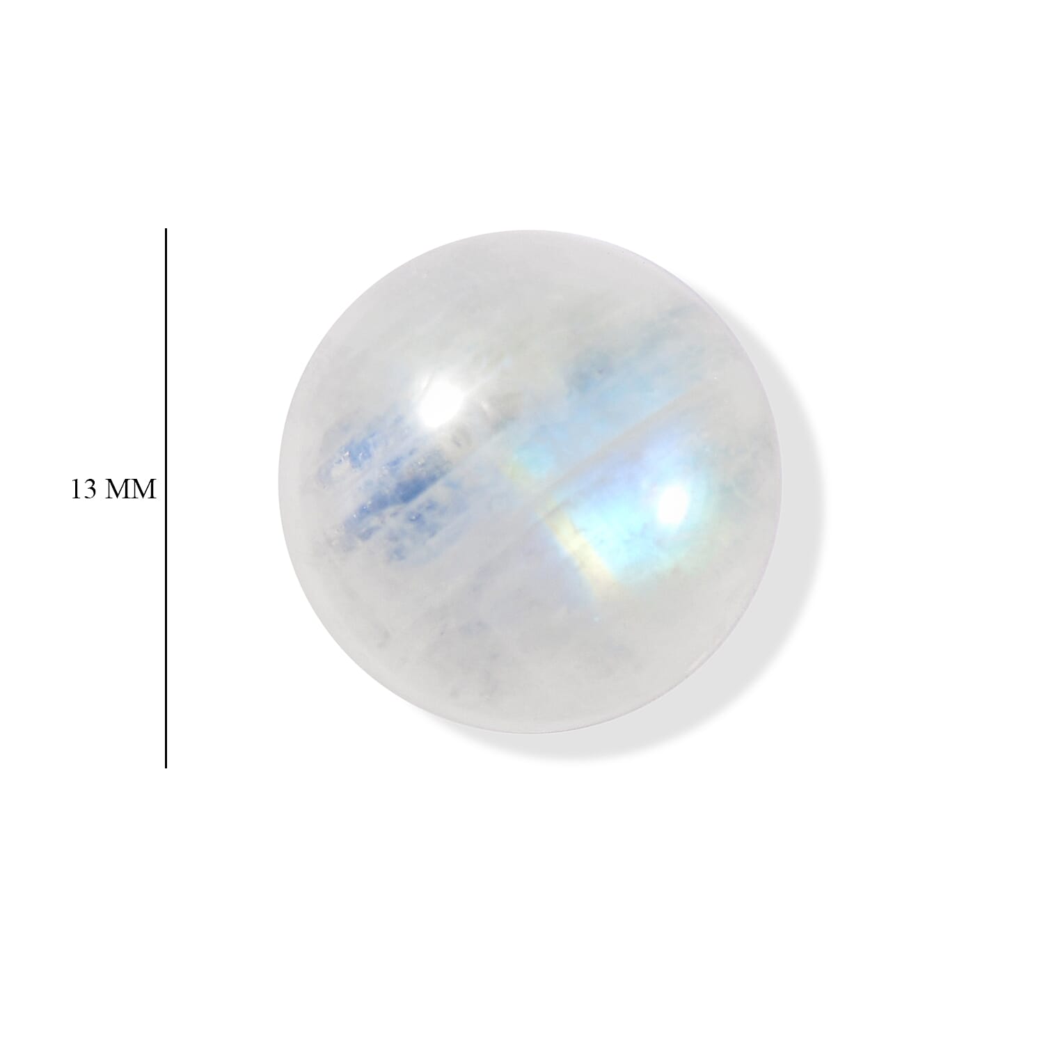 Rainbow Moonstone (Rnd 13 mm) 7.82 ctw