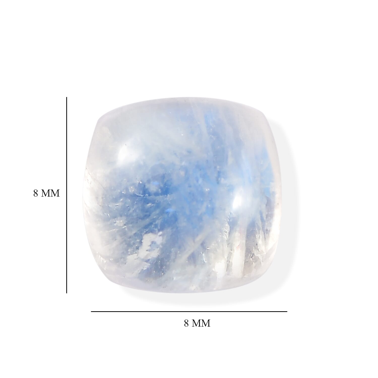 Rainbow Moonstone (Cush 8x8 mm) 2.25 ctw