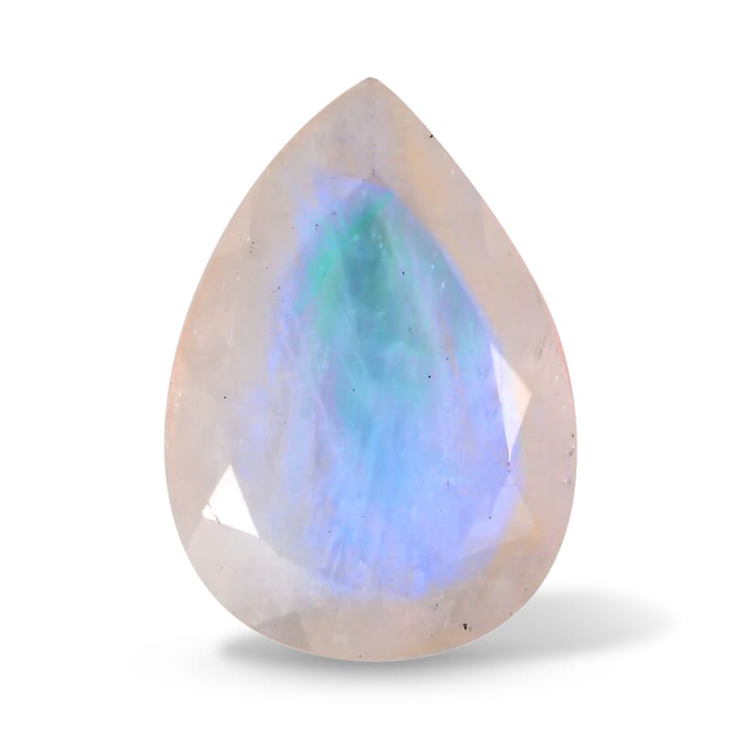 Rainbow Moonstone (Pear 14x10 mm) 4.21 ctw