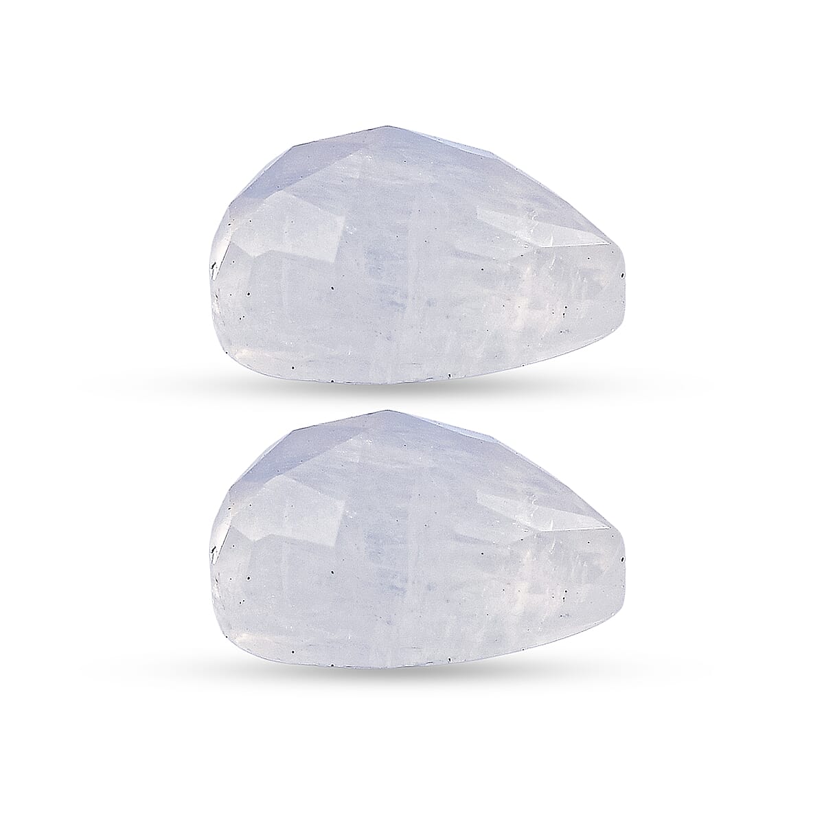 Rainbow Moonstone Set of 2 (Pear 7x5 mm) 1.48 ctw