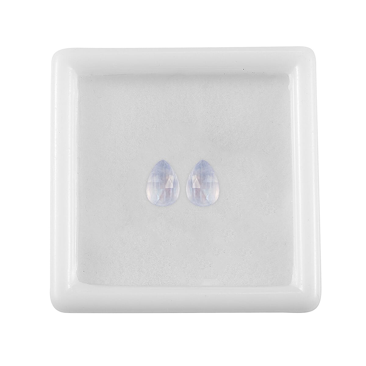 Rainbow Moonstone Set of 2 (Pear 7x5 mm) 1.48 ctw