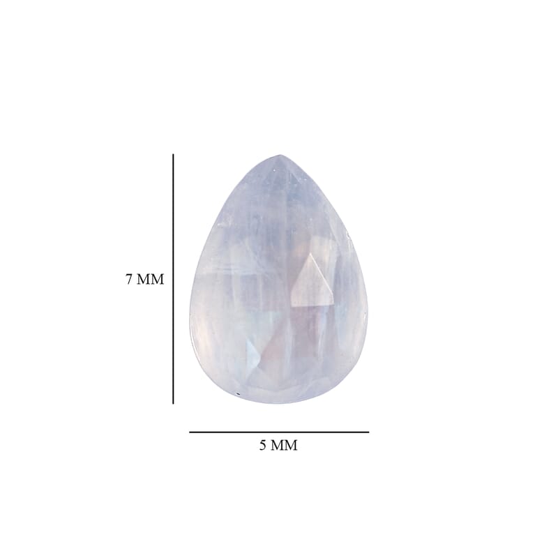 Rainbow Moonstone Set of 2 (Pear 7x5 mm) 1.48 ctw