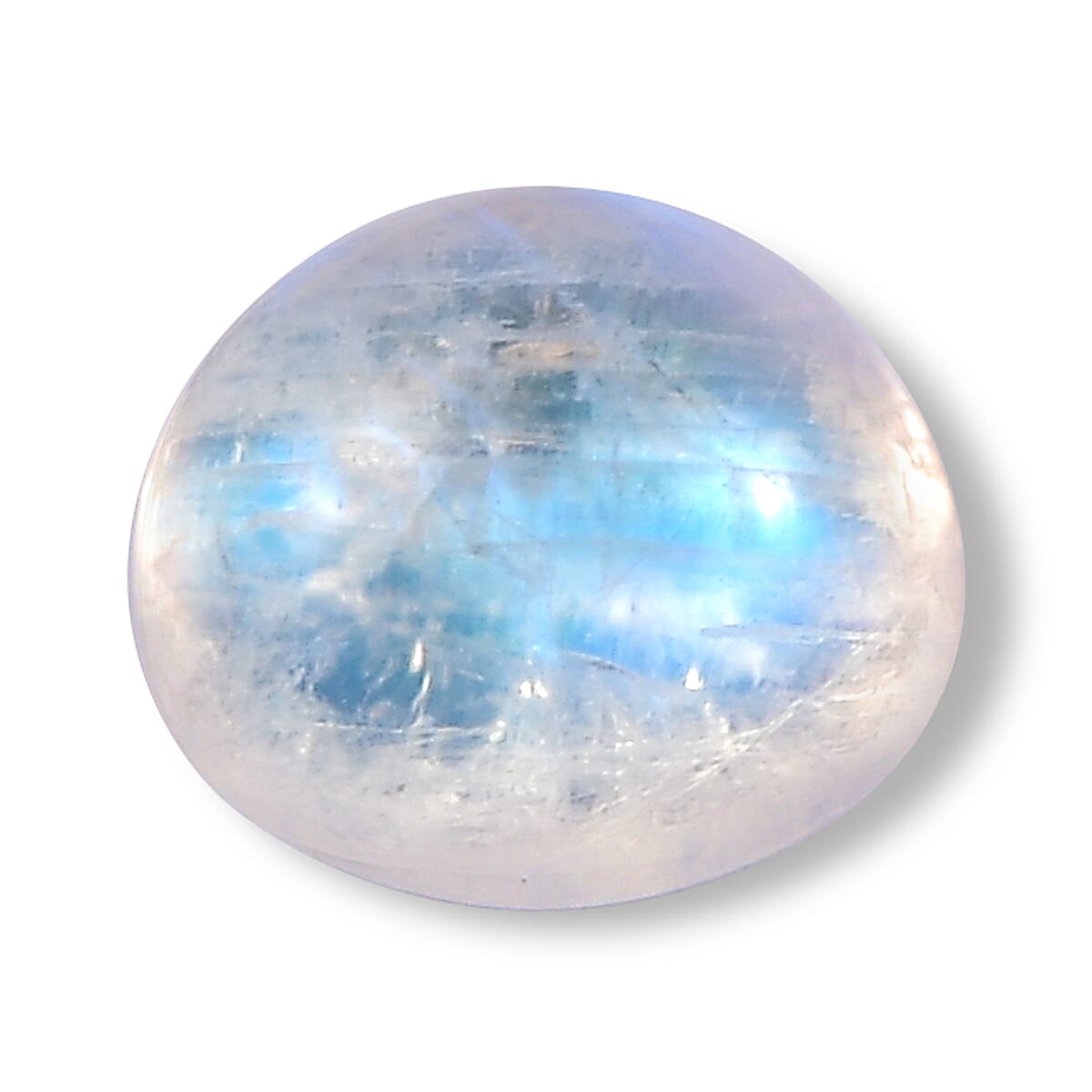AA Rainbow Moonstone Set of 2 (Rnd 5 mm) 0.83 ctw