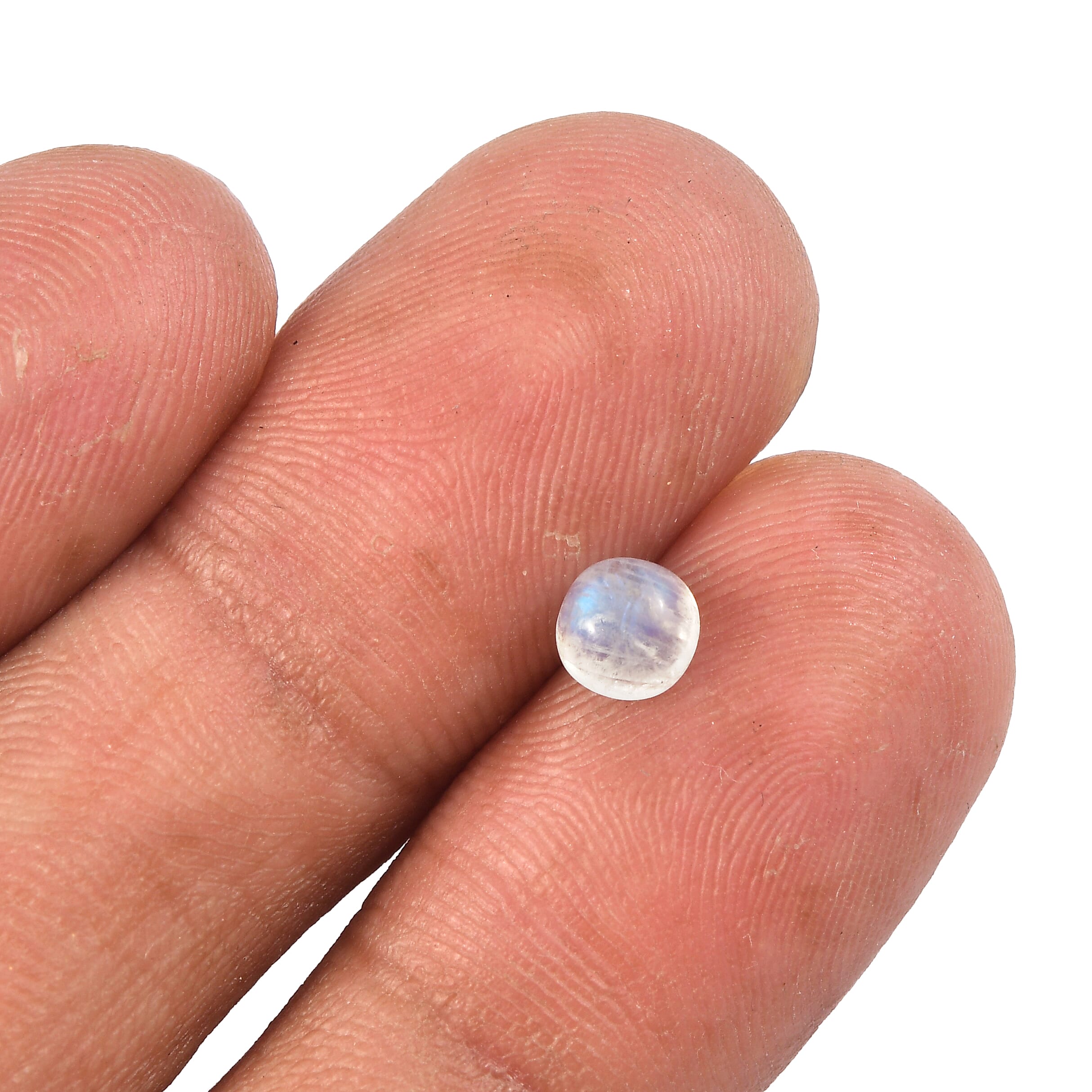 AA Rainbow Moonstone Set of 2 (Rnd 5 mm) 0.83 ctw