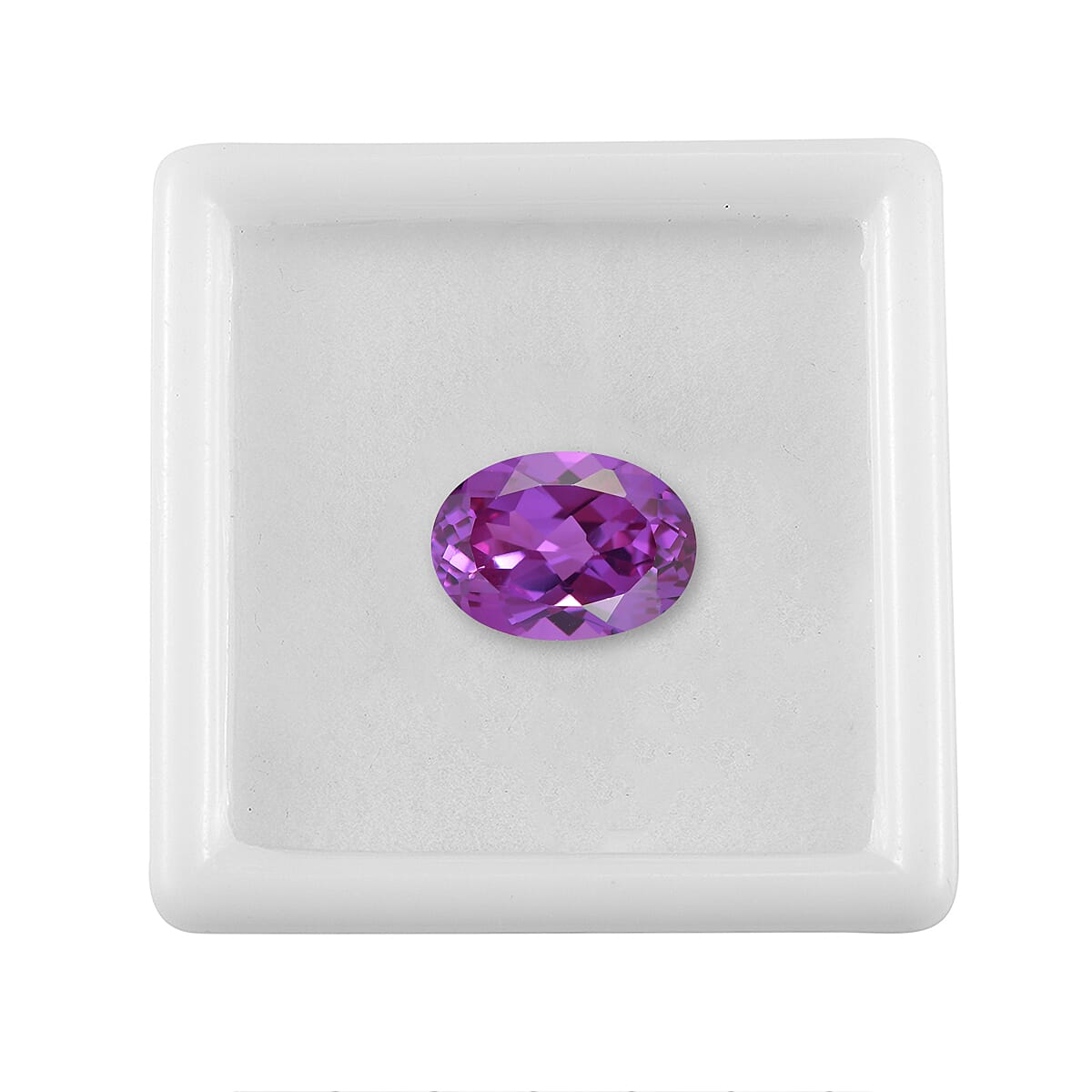 Lab Grown Color Change Sapphire (Ovl 14X10 mm) 7.94 ctw
