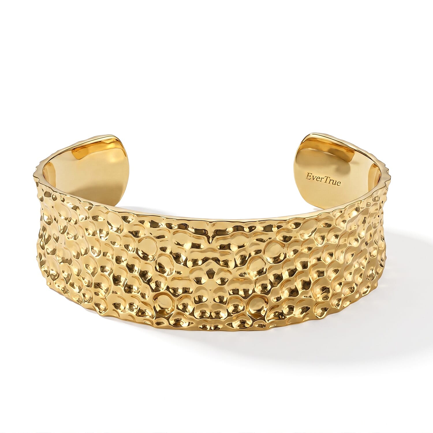 EverTrue Gilded Cuff Bracelet in 18K YG Plated (7.25 In)