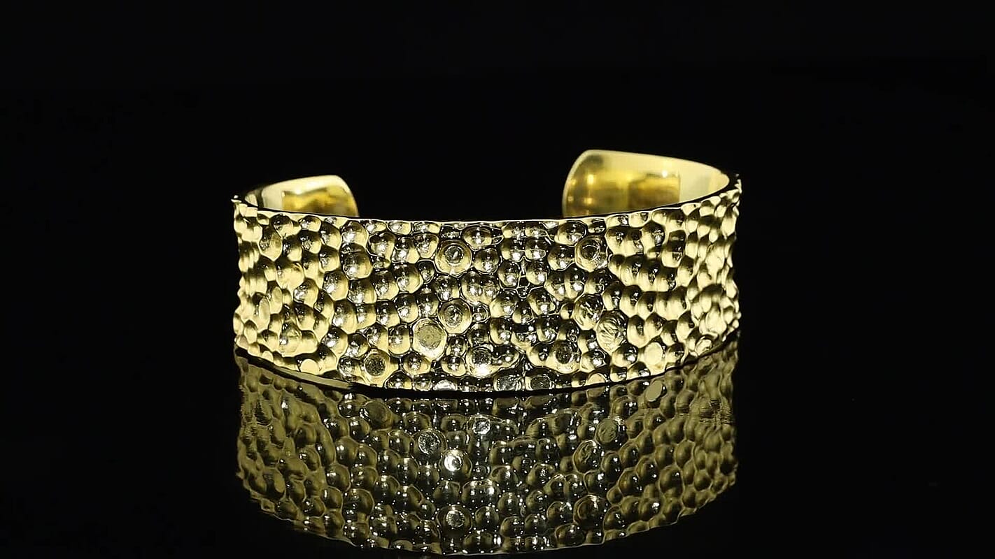 EverTrue Cuff Bangle in 18K YG Plated