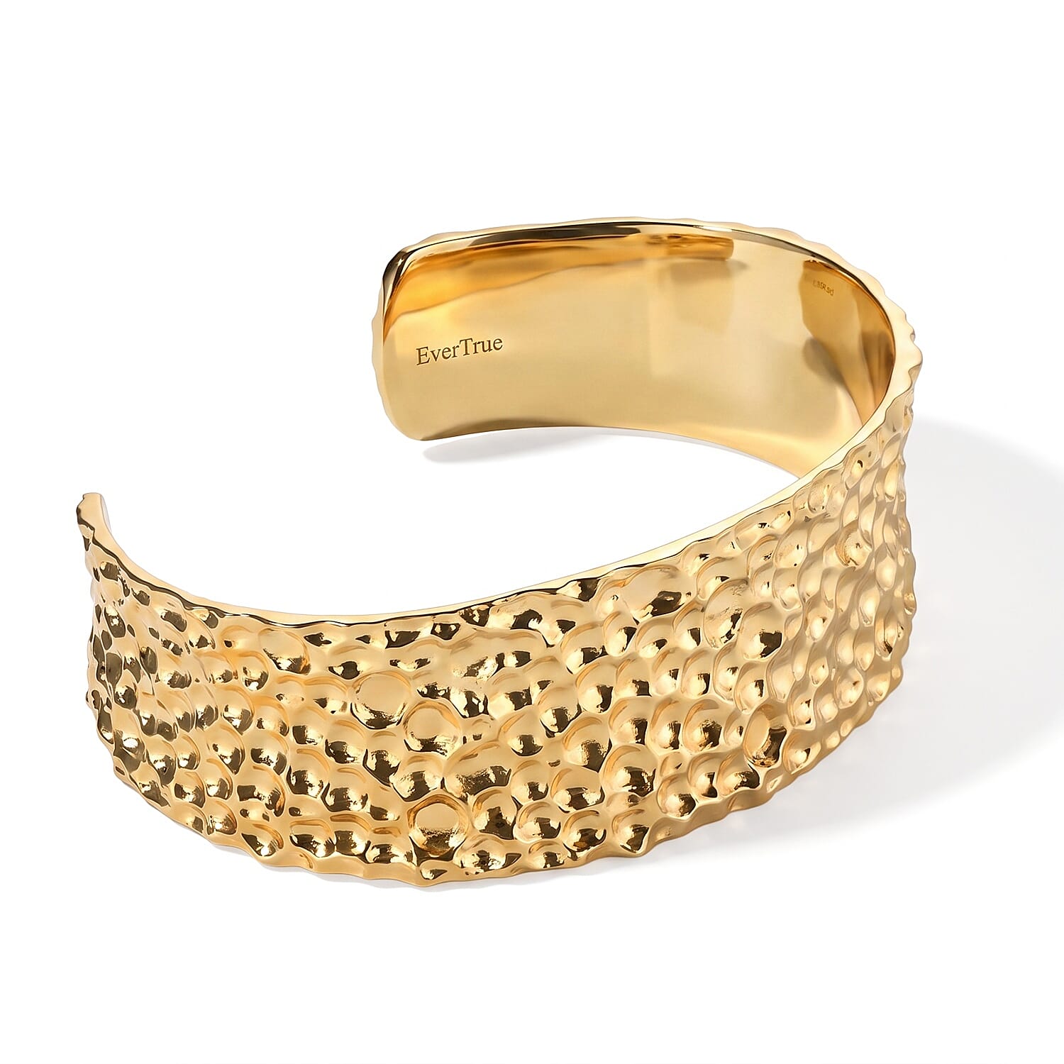 EverTrue Gilded Cuff Bracelet in 18K YG Plated (7.25 In)