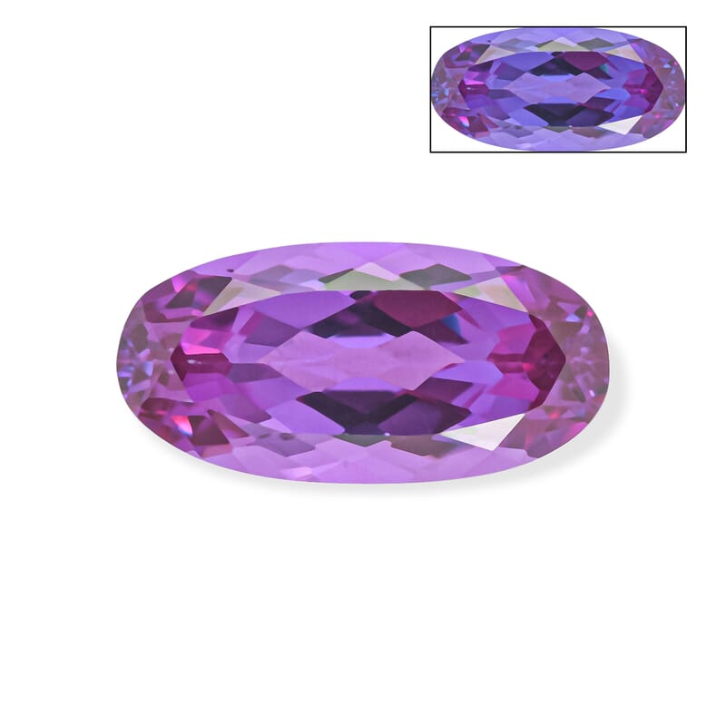 Lab Grown Color Change Sapphire (Ovl 18x9 mm) 8.74 ctw