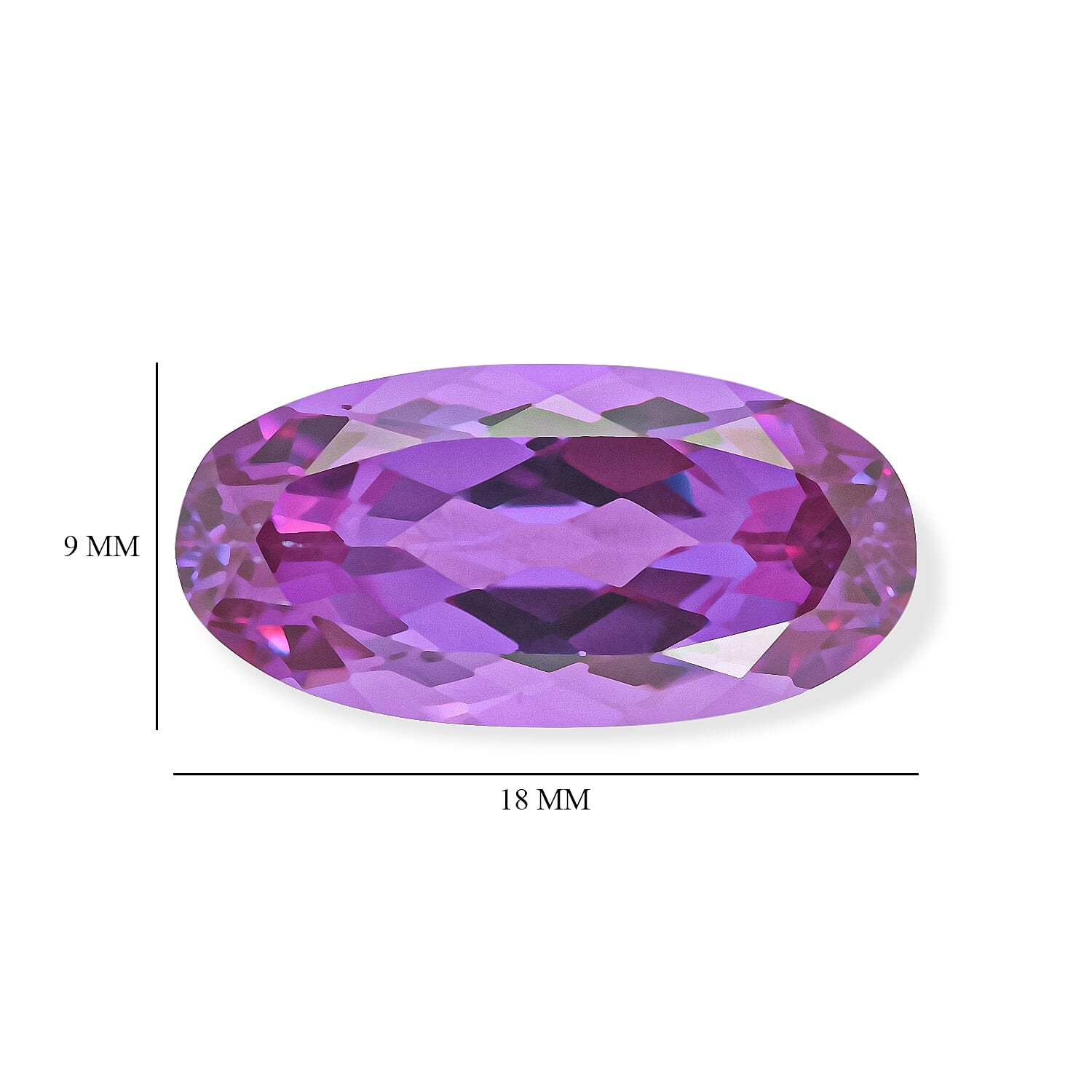 Lab Grown Color Change Sapphire (Ovl 18x9 mm) 8.74 ctw