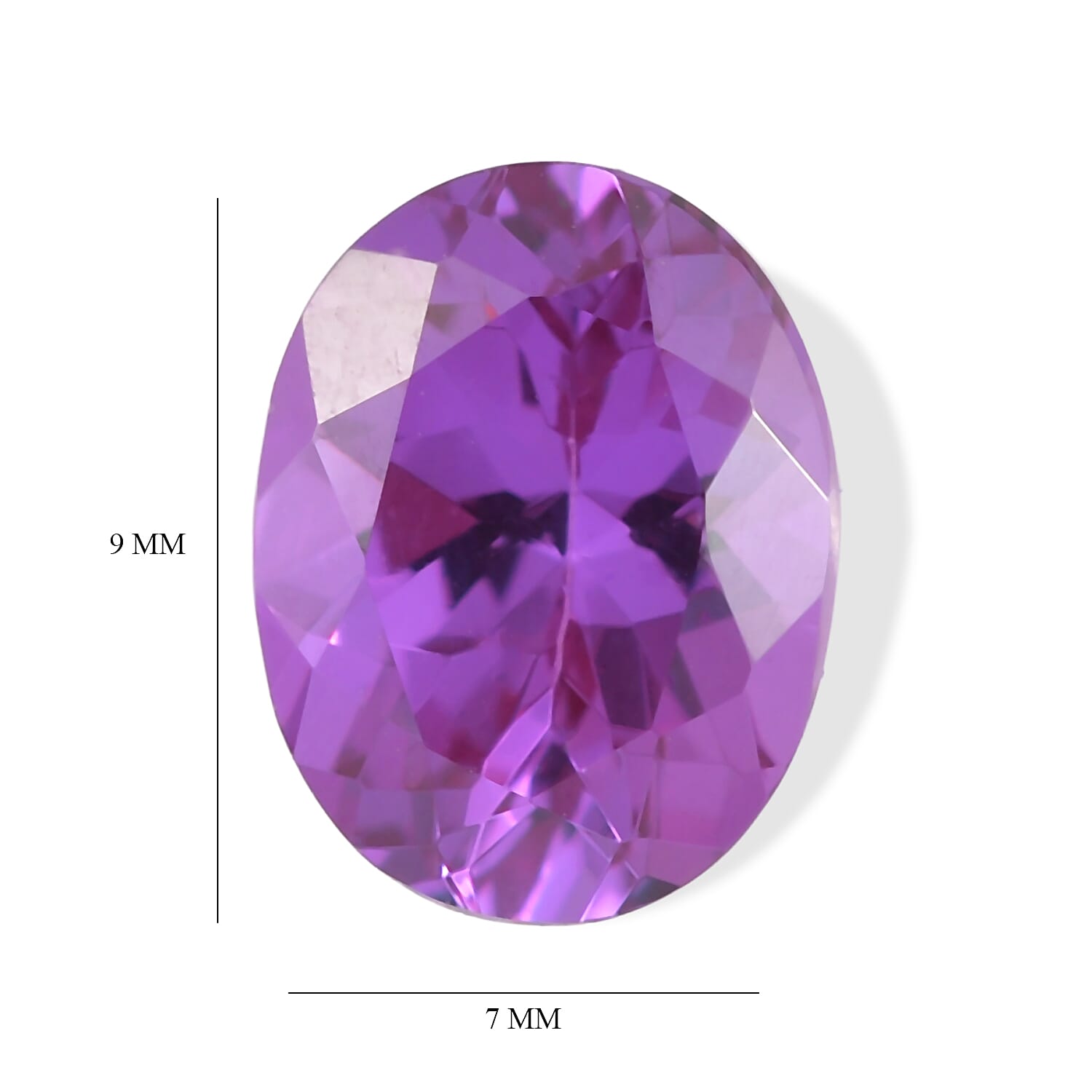 Lab Grown Color Change Sapphire (Ovl 9X7 mm) 2.20 ctw