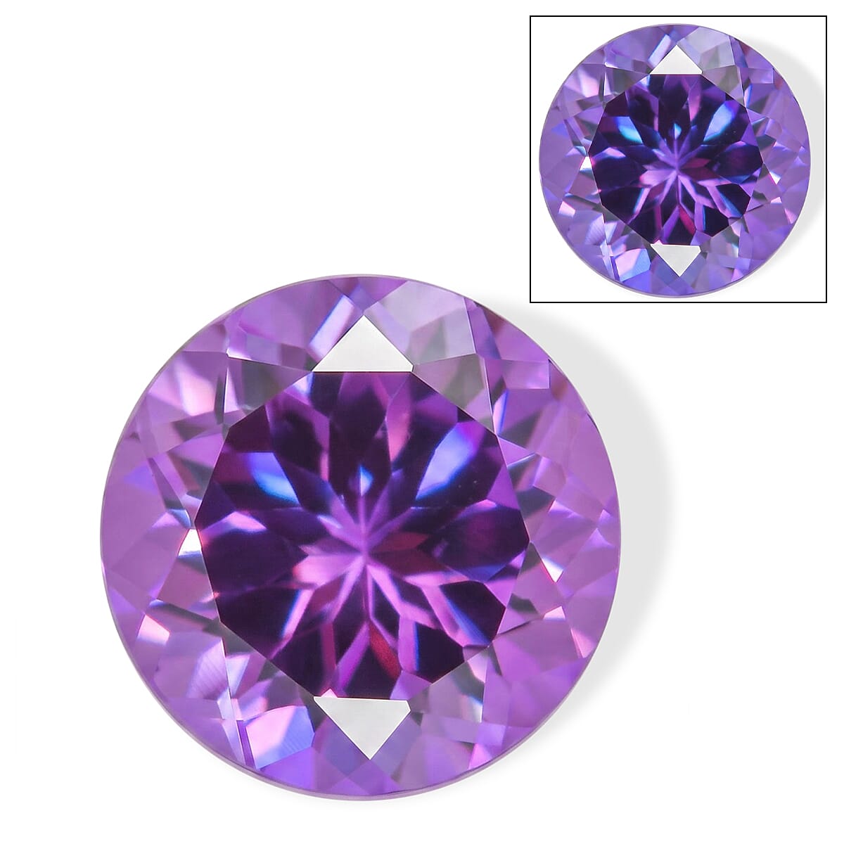 Lab Grown Color Change Sapphire (Rnd 8 mm) 2.40 ctw