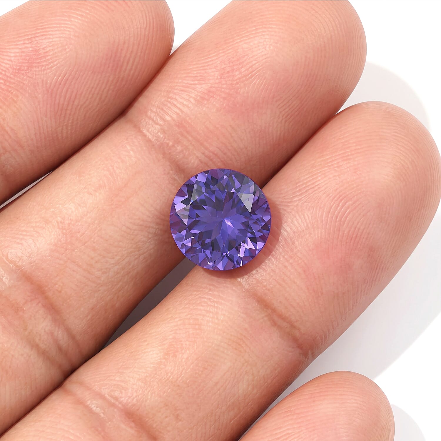 Lab Grown Color Change Sapphire (Rnd 10 mm) 5.04 ctw
