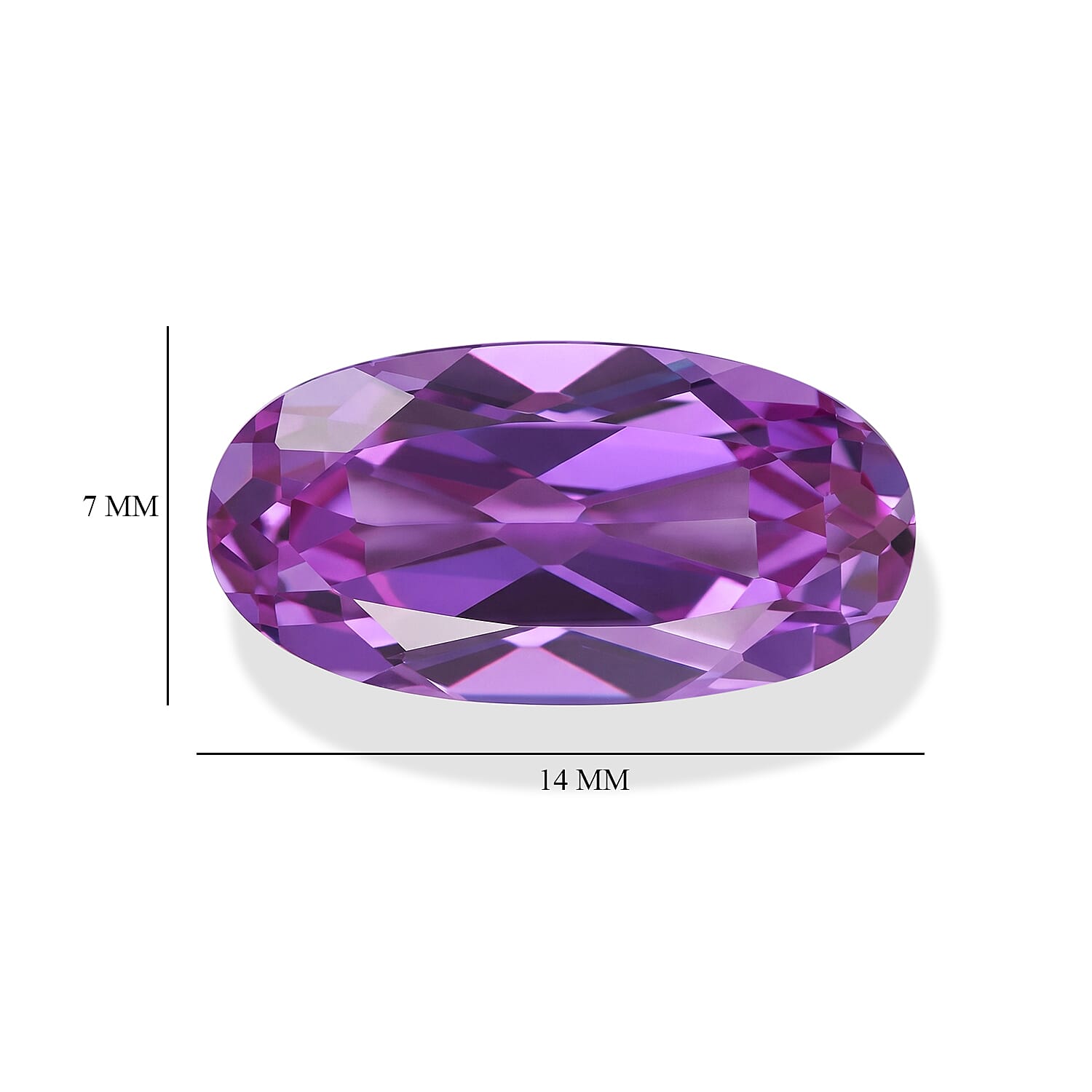 Lab Grown Color Change Sapphire (Ovl 14x7 mm) 4.43 ctw