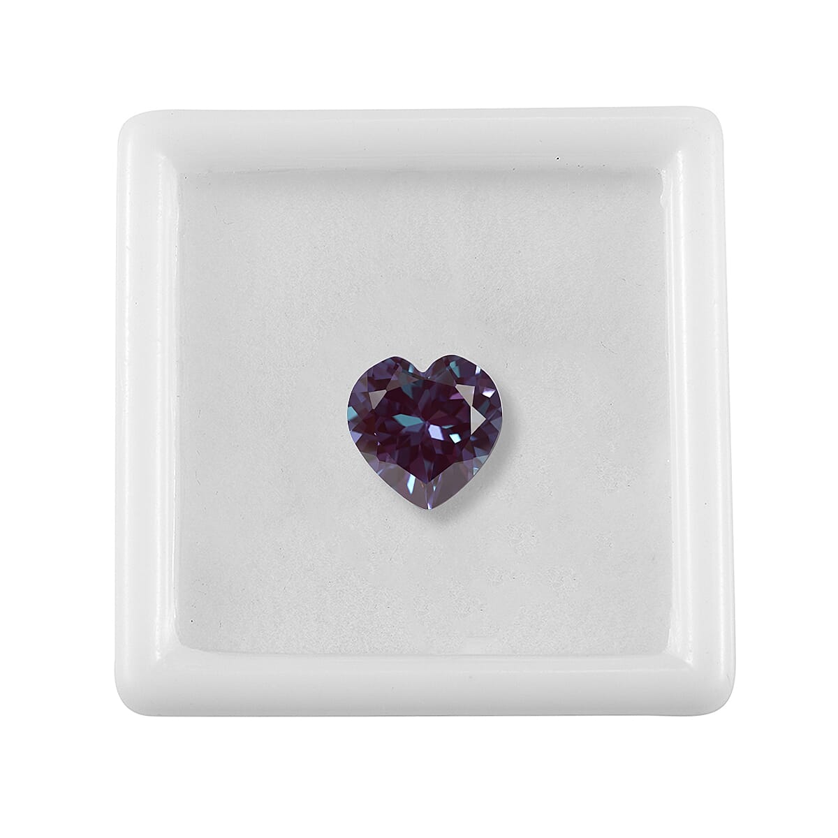 Lab Grown Alexandrite (Hrt 10 mm) 3.84 ctw