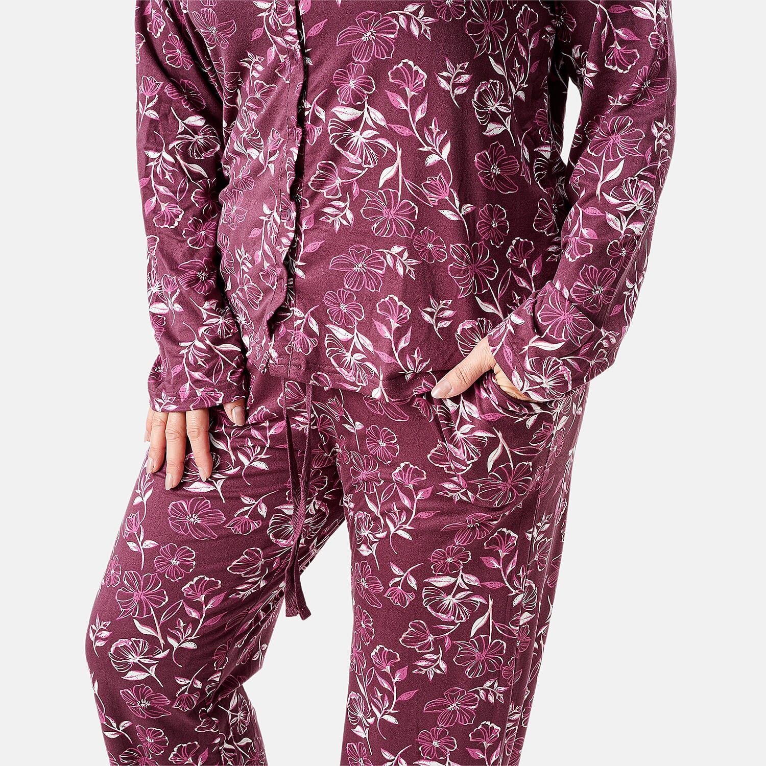 Amanda Paige Berry Print Pajama Set - M