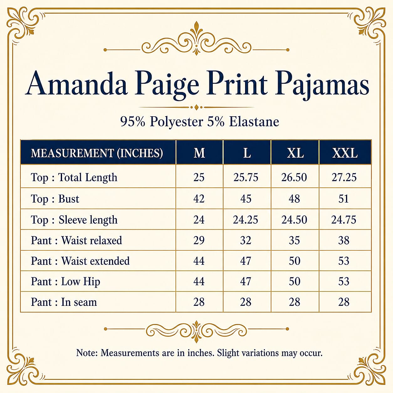Amanda Paige Berry Print Pajama Set - L