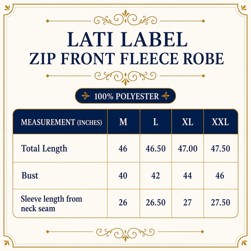 Lati Label Berry Zip Front Fleece Robe - M