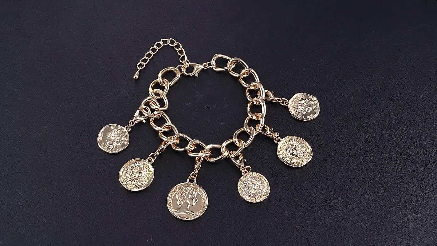 Sparkling Austrian Crystal Bracelet in Goldtone (7.50-9.50In)