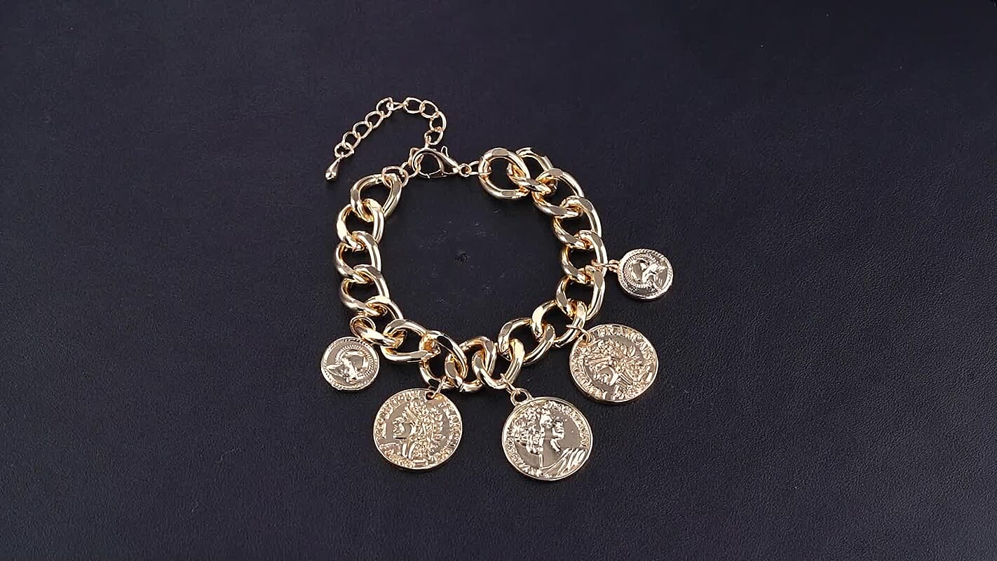 Chunky Chain Bracelet in Goldtone (7.50-9.50In)