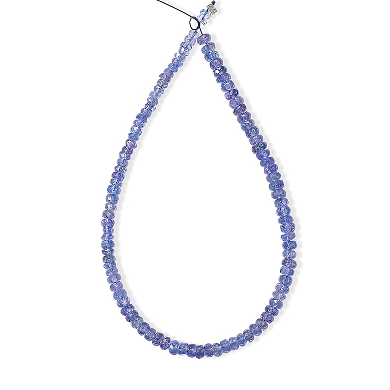 GCS Tanzanite Beaded Strand 28.00 ctw