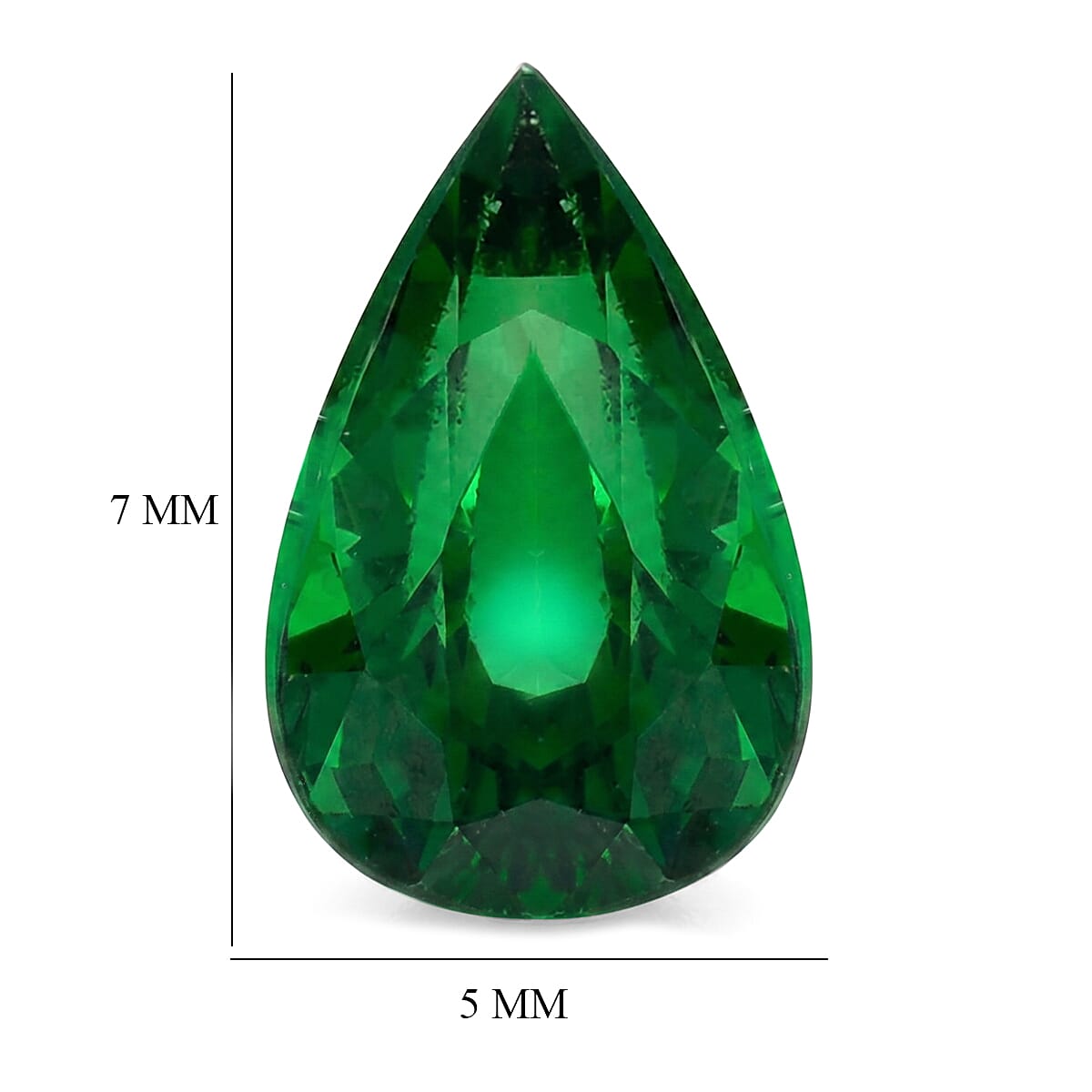 AAAA Tsavorite Garnet (Pear 7x5mm) 0.60 ctw