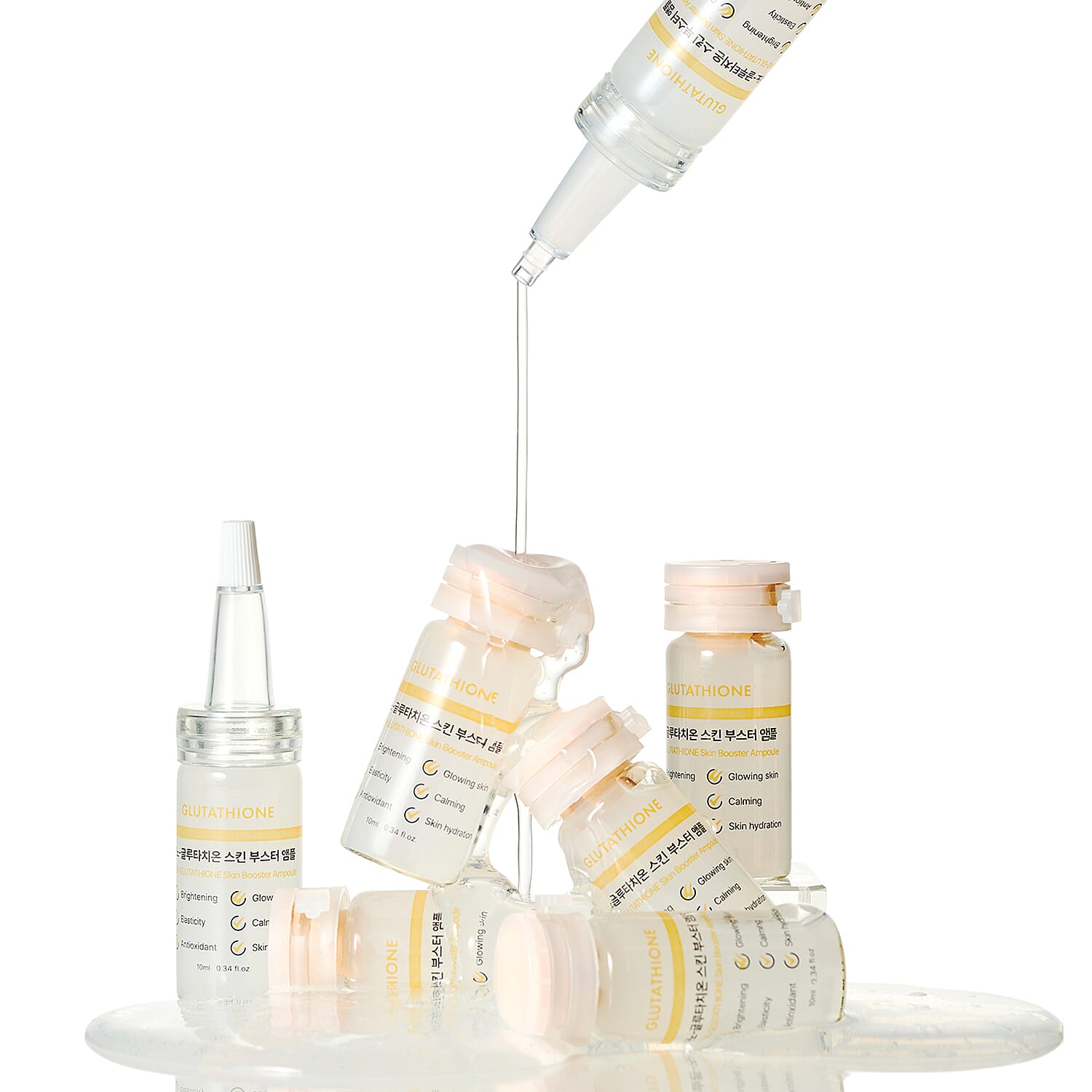 NiNE TAiLS Skin Booster Ampoule NANO- Glutathione (Made in Korea) 6x0.34oz