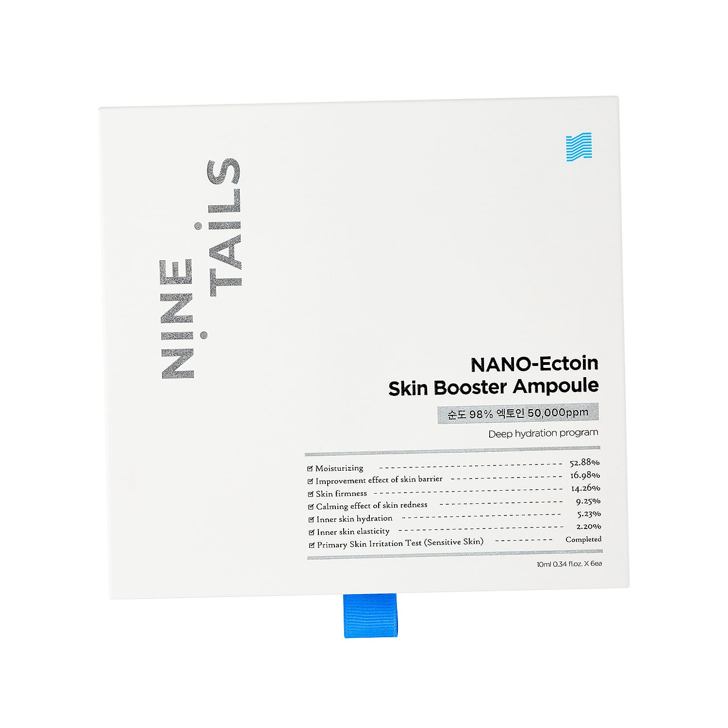 NiNE TAiLS Skin Booster Ampoule NANO- Ectoin (Made in Korea) 6x0.34oz
