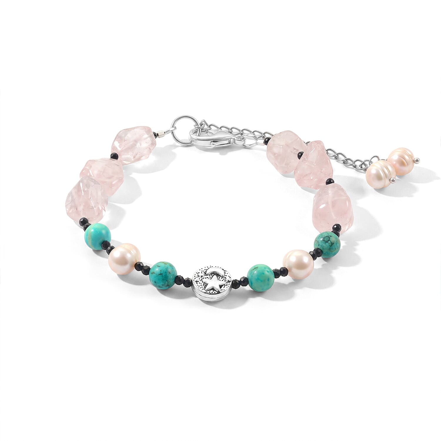 GCS Rose Quartz, Multi Gemstone Bracelet Kit (Ships in 10-12 Days) 60.25 ctw