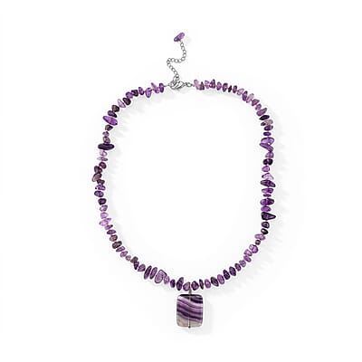 GCS African Amethyst, Fluorite Necklace Kit 159.00 ctw
