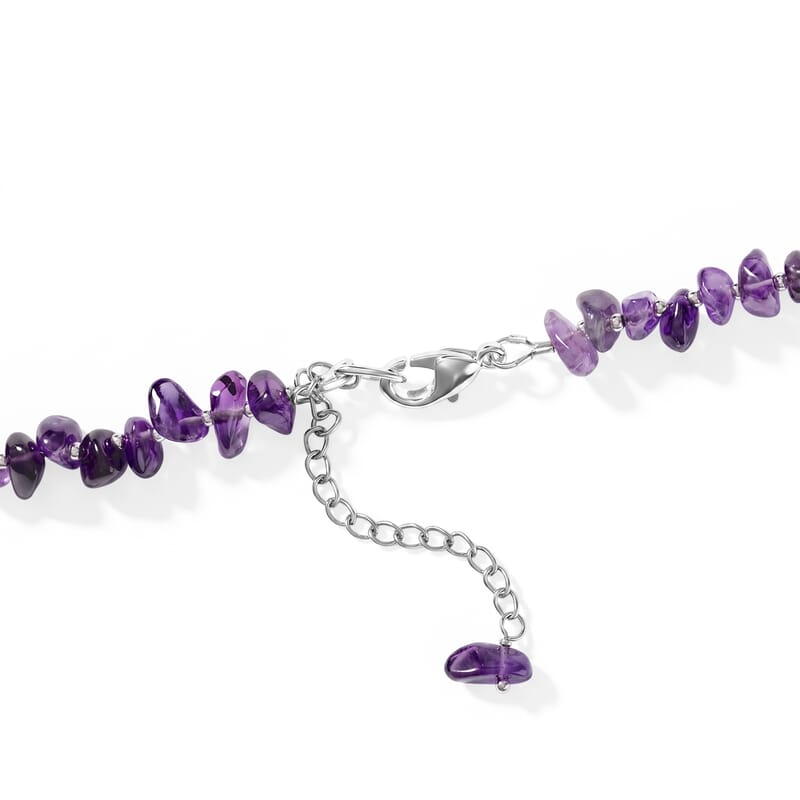 GCS African Amethyst, Fluorite Necklace Kit 159.00 ctw