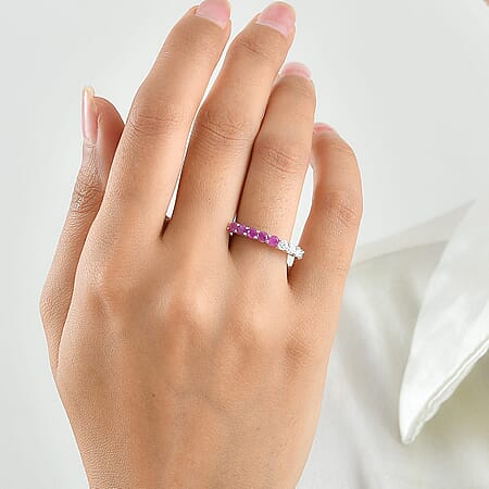 Moissanite & Mozambique Ruby / 5 - Product card gallery slide 2 (10336676741433)