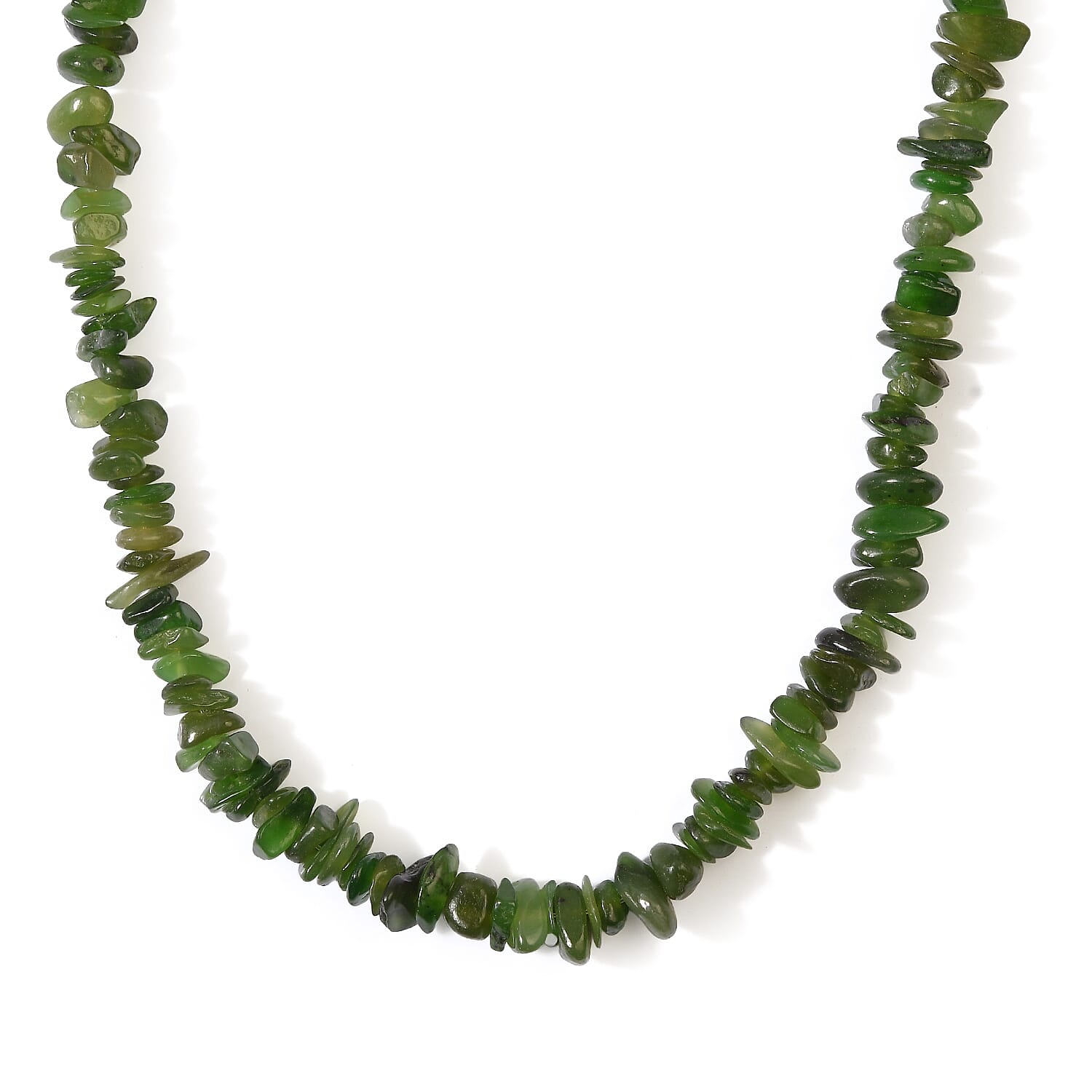 Nephrite 372.50 ctw Chips Strand