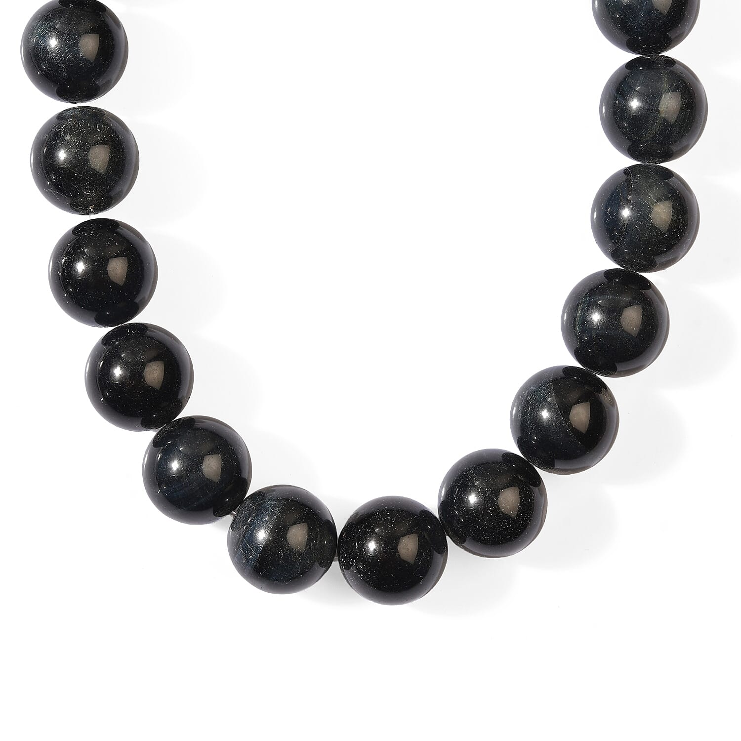 Blue Tigers Eye 908.60 ctw Chips Strand