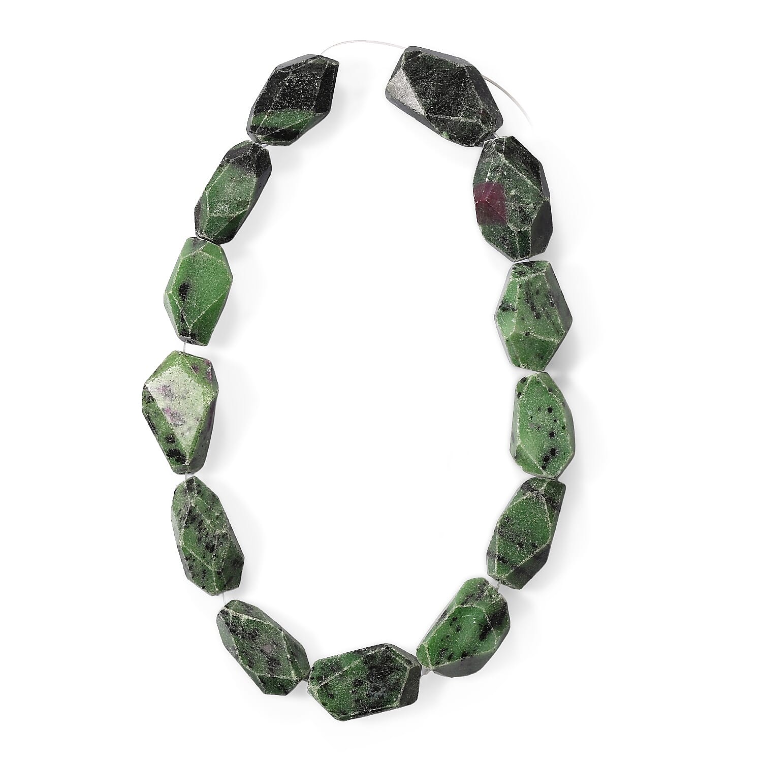 Ruby Zoisite 1059.90 ctw Chips Strand