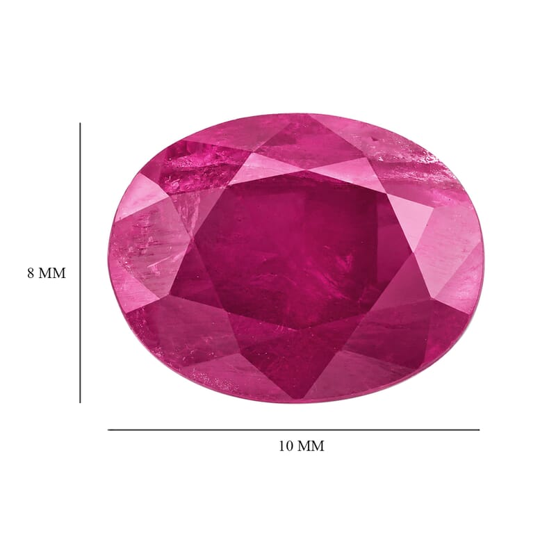 AAAA Royal Ruby (Ovl 10x8mm) 3.50 ctw