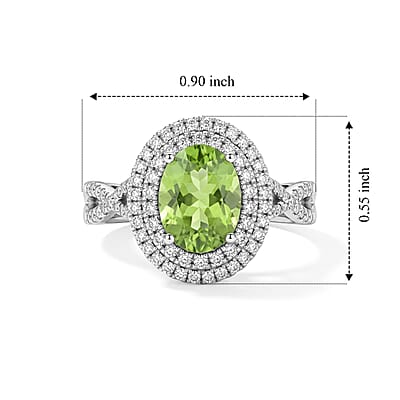 Certified & Appraised Rhapsody AAAA Arquiana Mint Tourmaline and Diamond I2 2.50 ctw Ring in 950 Platinum (Size 6.0)