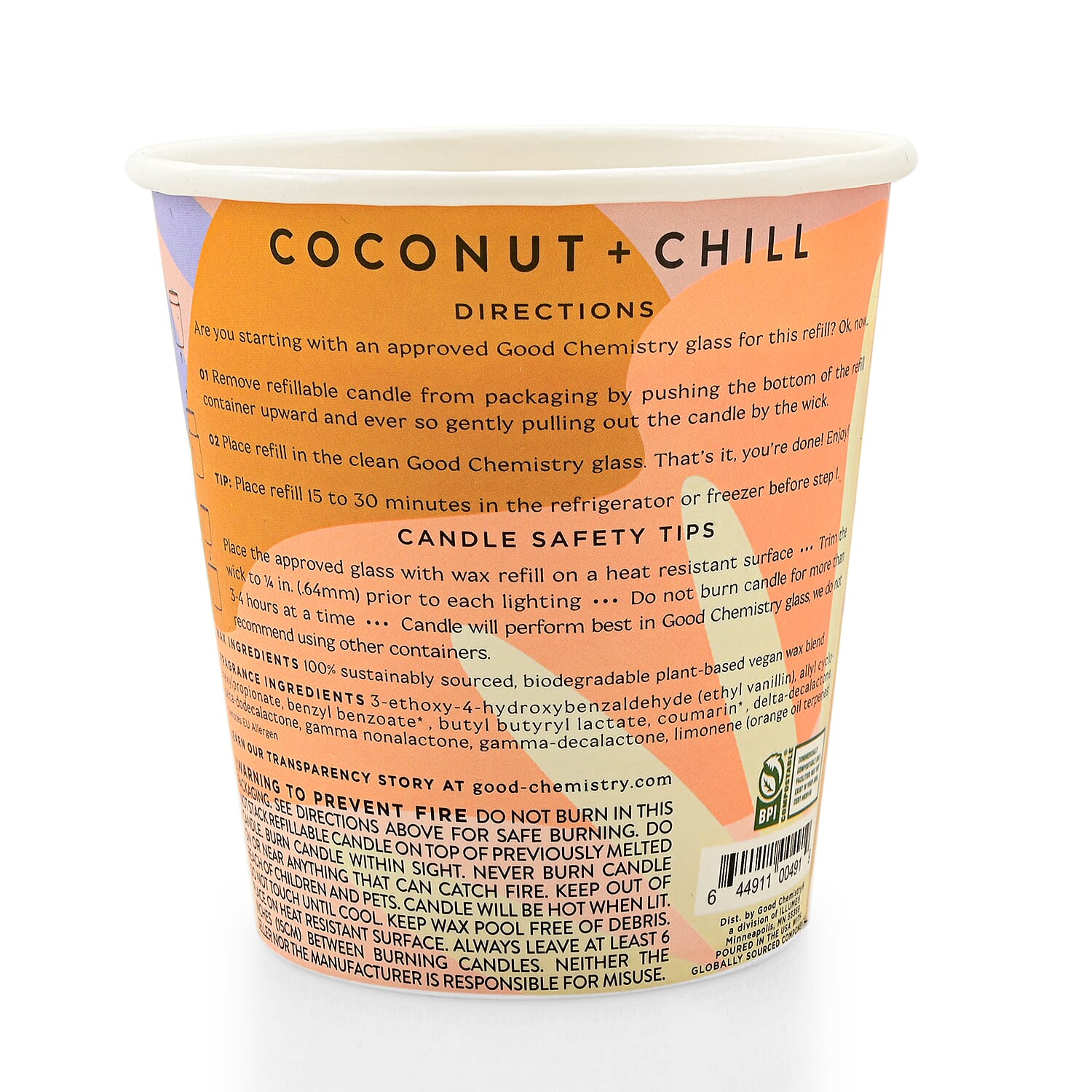 ILLUME Beauifully Done Coconut + Chill Refillable Candle 8.3oz