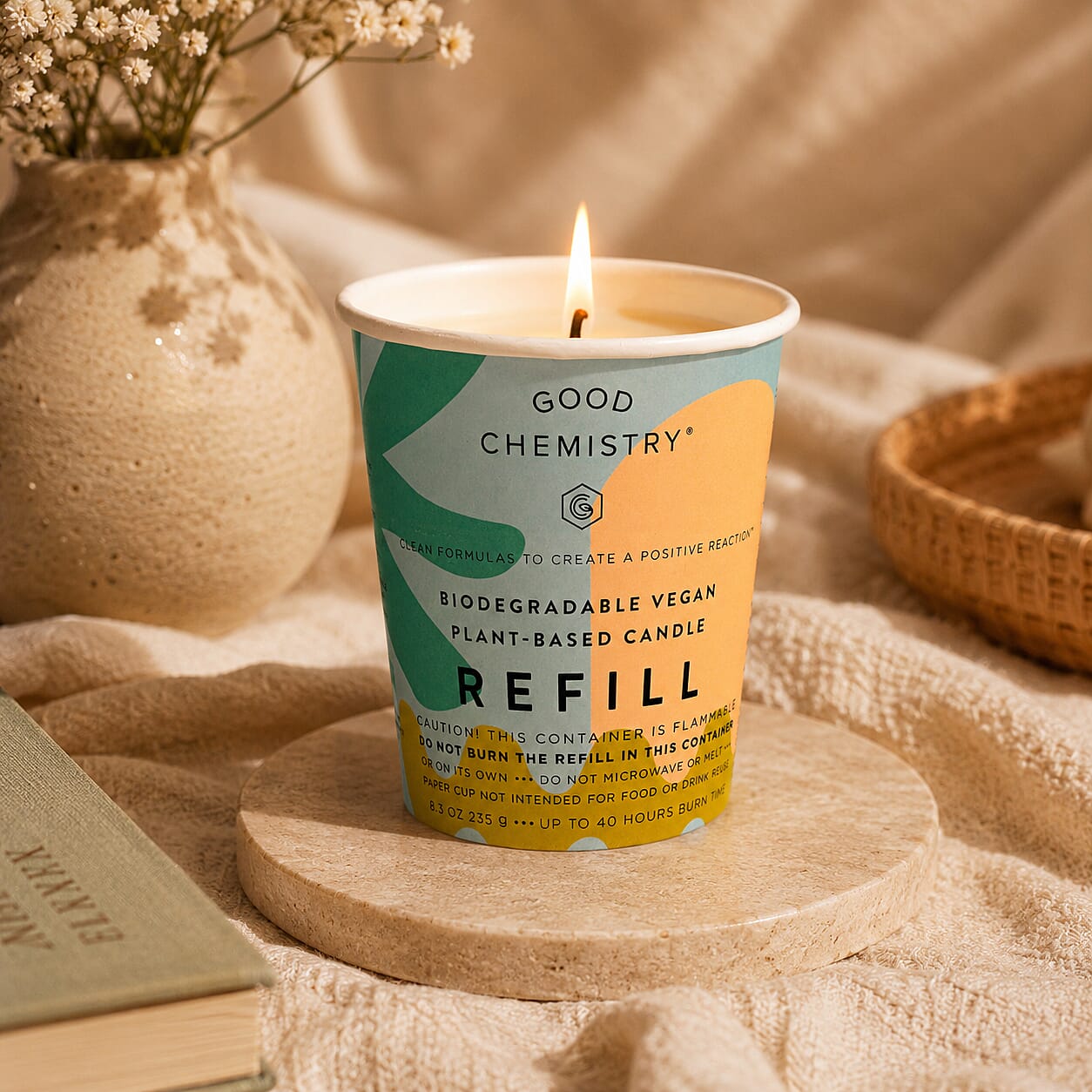 ILLUME Beauifully Done Sea Salt + Soothe Refillable Candle 8.3oz